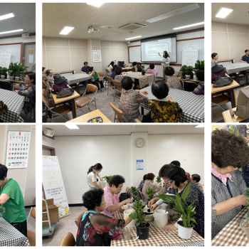 [웰다잉 확산사업] '존엄한 삶의 완성, 웰다잉' 반려식물 키우기 활동 이미지