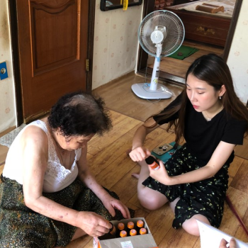 [노인사회횔동지원사업] 노노케어 수혜자 가정방문 이미지